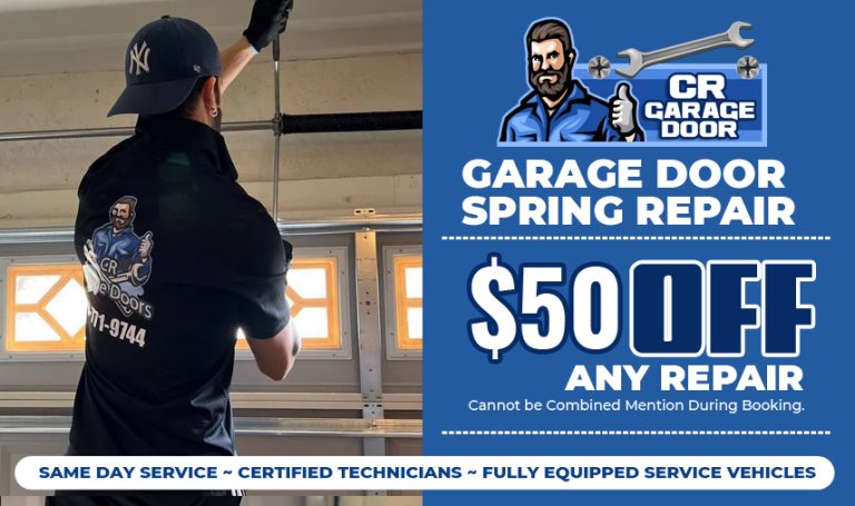 garage door spring repair banner
