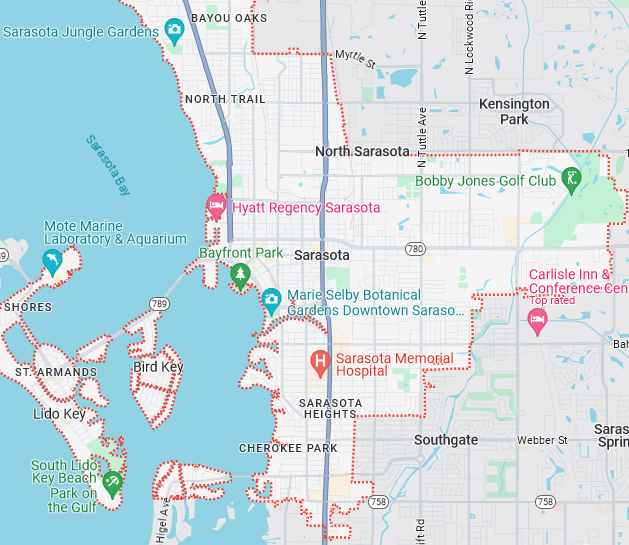 Sarasota map