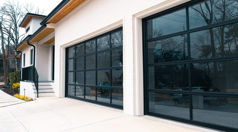 glass garage doors